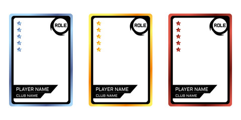 silver and gold edition border or frame player template for game © Farhan