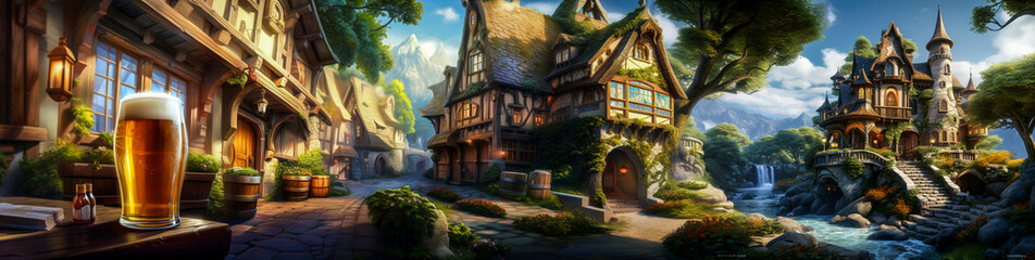 Obraz premium Swiss idyllic mountain environment | 13253 x 3340 | 288 ppi