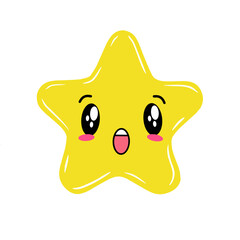 yellow star image with various expressions