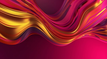 Abstract vibrant luxe fluid background with copy space.