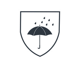 Protection Against Foul Weather Symbol. 
