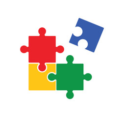 Obraz premium Colorful Challenge and Resolution Symbol. 