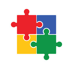 Colorful Puzzle Symbol. 
