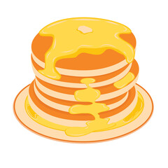 Pancake Design With transparent Background