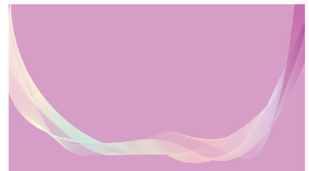 abstract wavy flow pattern with smooth red to orange lines and purple background