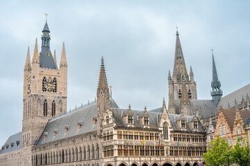 Close up from the ST Maartens Cathedral in Ypres (Ieper) Belgium.