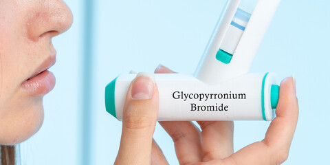 Glycopyrronium Bromide Medical Inhalation - obrazy, fototapety, plakaty