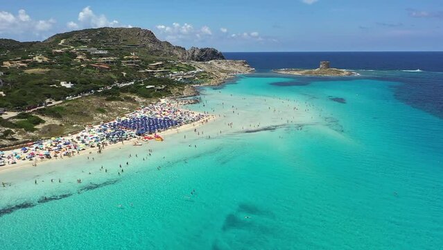 Spiaggia La Pelosa in Sardinia