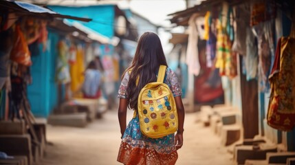 Colorful Backpacks for School Fictional Character Created By Generative AI