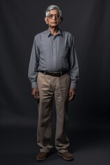 Obraz premium The Man in Grey Slacks - Portrait Fictional Character Created By Generative AI