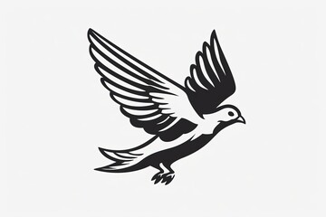 Obraz premium dove pigeon logo design generated ai