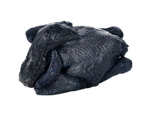Whole Black Chicken, Silkie, transparent png