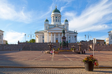 Monument to Alexander II opposite the Helsinki Cathedral