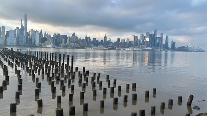 Obraz premium Morning in West Newyork 