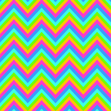 Seamless pattern with colorful zigzag. Vector illustration.