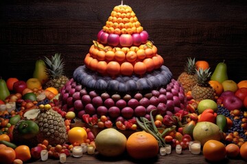 Fruit Tower - Artistic Display of Fruits