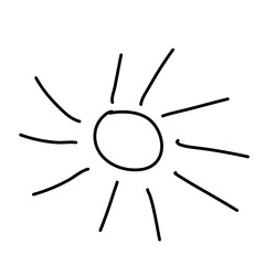 Hand Drawn Doodle Sun