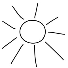 Hand Drawn Doodle Sun
