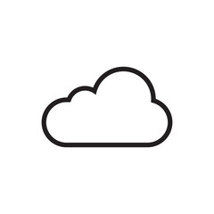 Cloud icon vector illustration sign