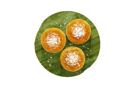 Kutsinta is a popular Filipino steamed rice cake topped with grated coconut, offering a delightful blend of soft and chewy textures with a hint of sweetness.