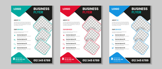 Colorful corporate and business flyer collection, corporate poster, flyer bundle, mega set brochure, annual report, proposal, leaflet, company profile, marketing poster and a4 layout with mockup