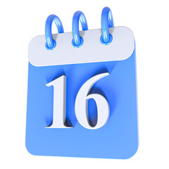Icon Calendar 3D Render