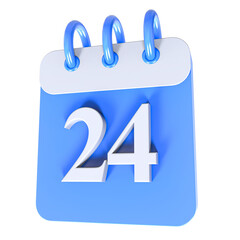 Icon Calendar 3D Render