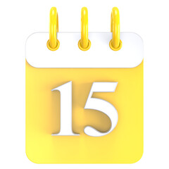 Icon Calendar 3D Render