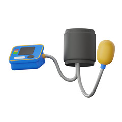 Blood Pressure Pharmacy 3D Illustrations