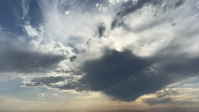 Time lapse sky clouds.