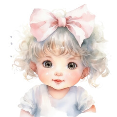 Fototapeta premium portrait of a little girl