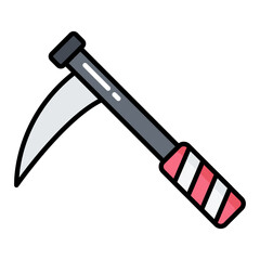 Sickle Line Color Icon