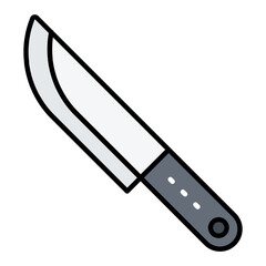 Knife Line Color Icon