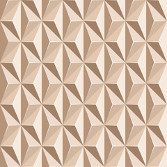 Seamless pattern. Triangle shape and Earth tone color. Vector Illustration