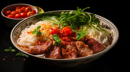 Bò bún - Vietnamese dish - AI Generative