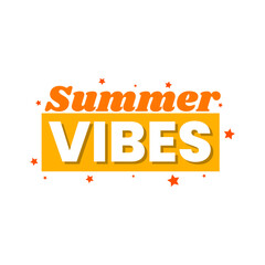 Summer vibes feeling season banner template design vector