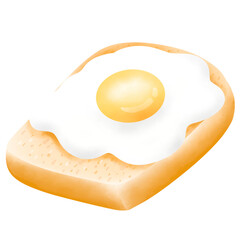 fried egg on toast