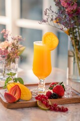 Freshly made orange juice
