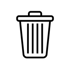 Trash bin  - vector icon isolated