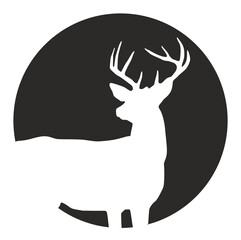 Deer logo simple and clean