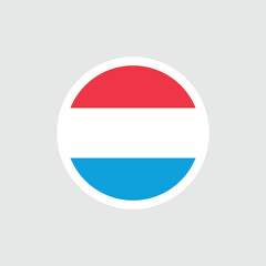 Flag of Luxembourg. The Luxembourg flag is a tricolor of red, white and blue. State symbol of the Grand Duchy of Luxembourg.