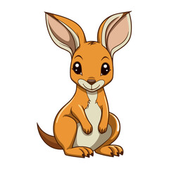 kangaroo cute animal cartoon