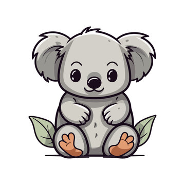 koala baby animal cartoon