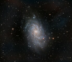Mesmerizing Triangulum Galaxy in the star filled night sky