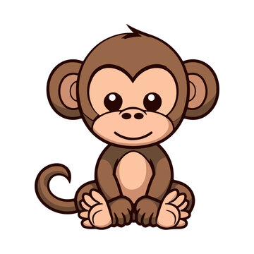 monkey baby cartoon cute