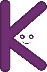 Flat Design Letters, icons alphabet K