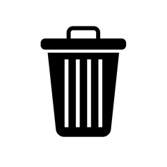 Trash bin - vector icon isolated