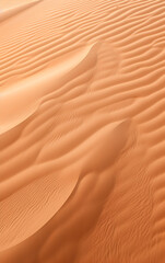 Fototapeta na wymiar Abstract sand dunes in the desert. Airy landscape ripples and texture in desert. Generative AI