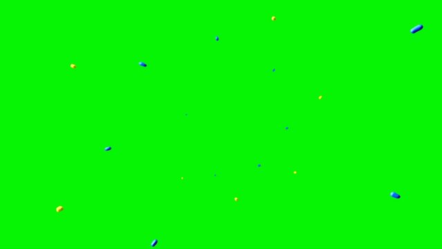 quid splash water green screen