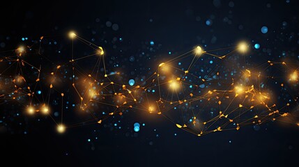 Networking nodes technology background big data connectivity through internet wallpaper